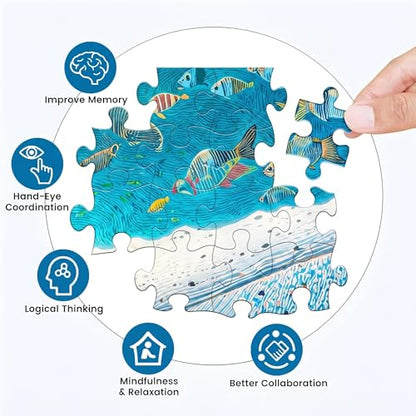 1000 Piece Puzzle for Adults, Guardian of the Ocean Jigsaw Puzzle for Adults, Embossed Texture, Premium Matte Finish, Fun and Challenging for Ocean Lovers - color: Guardian of the Ocean