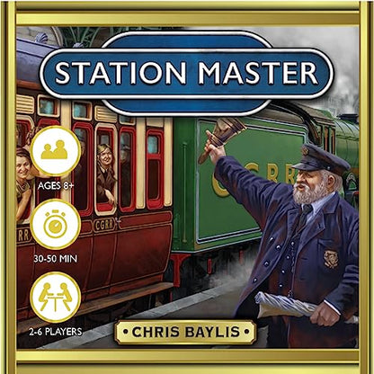 Calliope Station Master, Railroad Strategy Card Game, 2-6 Players | 30-50 Minutes, Place Railcars & Passengers, Action Cards, Second Edition, For Ages 8+
