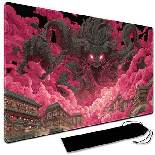 MTG Playmat,With Waterproof Storage black Bag Szie 60 x 35CM , With Zone MTG playmat Stitched Edges Game Play Mat Trading Card Game Playmats TCG Game Mat (No Zone,9) - color: 9, size: No Zone