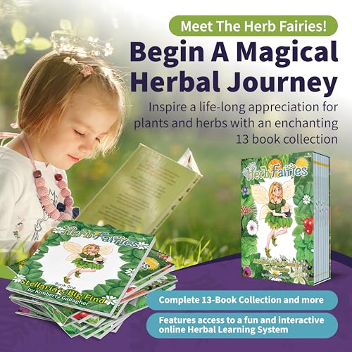Herb Fairies 13 Plant Story Books Set, Includes a Digital Learning System | Fairy Books for Kids, Children’s Books About Fairies, Audiobooks, Crafts, Printables & Games, Interactive Educational Stories - style: Herb Fairies