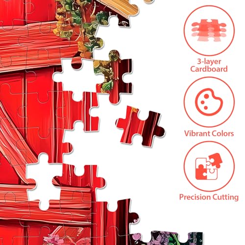 300 Piece Puzzle for Adults Dog Cat Flower Jigsaw Puzzle, Recycled Cardboar Jigsaw Puzzles 300 Pieces for Senior, Challenging Puzzles Family Birthday Party Toy Gift for Friends 20.5"x15" - style: Dog