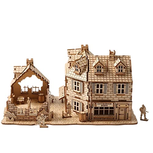 3D Wooden Puzzles War Zone 1942: Lane Warfare Model Kits, Brainteaser and Puzzle for Christmas/Birthday,Gifts for Adults and Teens to Build Combination - style: War Zone