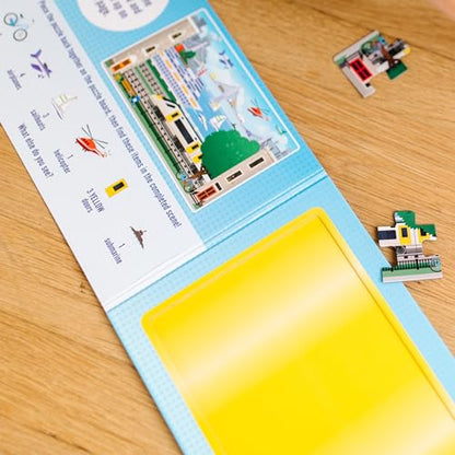 Melissa & Doug Take-Along Magnetic Jigsaw Puzzle Set – Vehicles (2 x 15 Piece) Travel Activity Toy for Preschoolers and Kids Ages 3+ - size: 8.5 x 7.25 x 0.3 inches, style: Vehicles