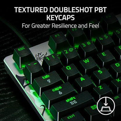 Razer Huntsman V3 Pro TKL 8KHz Esports Gaming Keyboard: Analog Optical Switches Gen 2-8000 Hz Polling Snap Tap - Rapid Trigger - Adjustable Actuation - Media Controls - Niko Edition - color: Niko Edition, size: TKL, style: 8000 Hz Polling