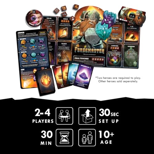 Dice Throne Box Game - Strategic Dice & Card Battler (Forgemaster) - style: Forgemaster