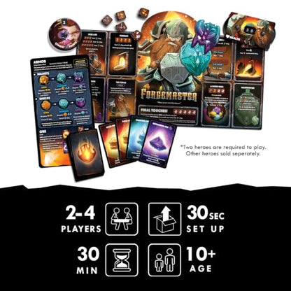 Dice Throne Box Game - Strategic Dice & Card Battler (Forgemaster) - style: Forgemaster