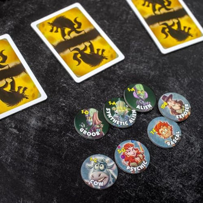 Bezier Games One Night Ultimate Alien, Fun Party Game for Large Groups, Fast-Paced Gameplay, Engaging Social Deduction, Hidden Roles & Bluffing, Great Game for Kids & Families - style: Alien