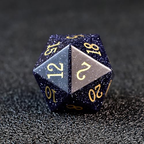 RULE DICE Quicksand Gemstone DND Dice, Dungeons and Dragons Dice Set 7PCS Polyhedral Gem Stone Dice Set D4 D6 D8 D10 D% D12 D20, RPG Dice D&D Accessories Dice Gift - color: A-stone-quicksand