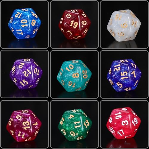 QMay DND Dice Set 10x7 (70 Pieces) Polyhedral Dice for Dungeons and Dragons D&D RPG MTG Role Playing Games with 1 Drawstring Bag - color: 10 Sets-70pcs