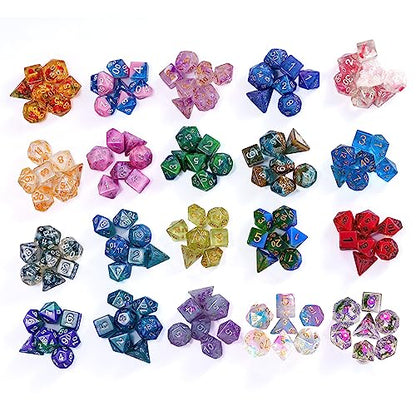 Mystery Dice Set D&D Resin Mystery DND Dice Set for Tabletop Games | Multi-Styles, DM Gift, for Dungeons and Dragons Role Playing Games - color: Mystery-resin