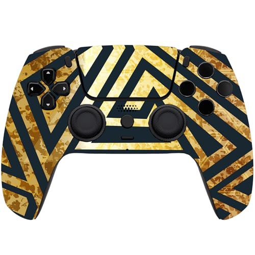 ProControllers LLC Custom Wireless Controller for PS5 - Hand Airbrushed & Multiple Designs Available (Golden Apex) - color: Golden Apex