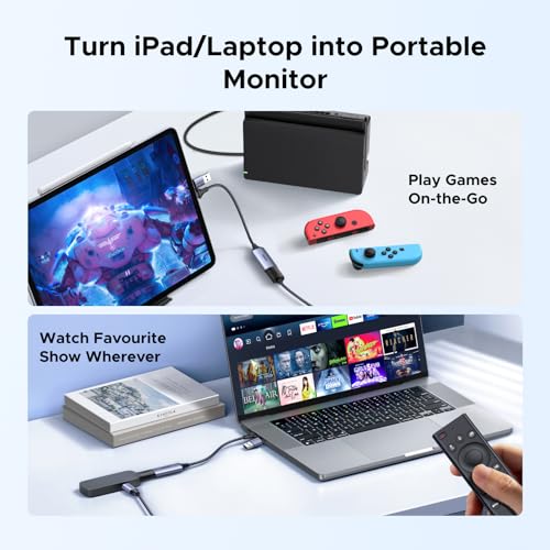 UGREEN Full HD 1080P Capture Card 4K HDMI to USB 2.0 HDMI Video Capture Card USB-A/USB-C Audio Recording for Gaming, Streaming, Teaching Compatible with Switch 2/Xbox/PS4/PS5/Camera