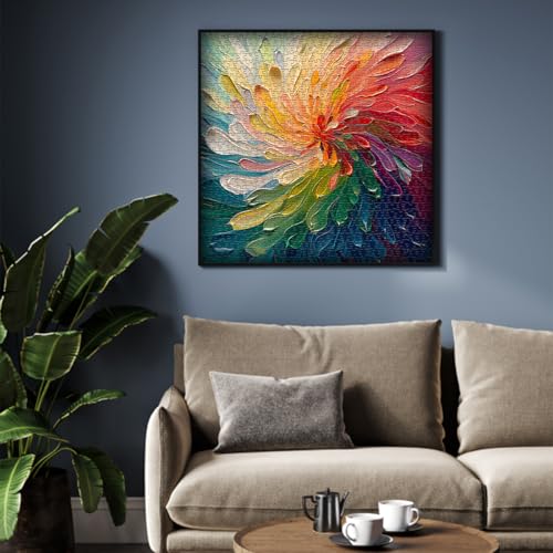 Impossible 1000-Piece Rainbow Art Painting Puzzle, Hard Challenge for Adults - style: Painting Puzzle