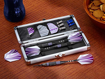 Casemaster Accolade Aluminum Dart Case Holds 3 Steel Tip and Soft Tip Darts, Slim Profile Fits into Your Pocket - size: One Size