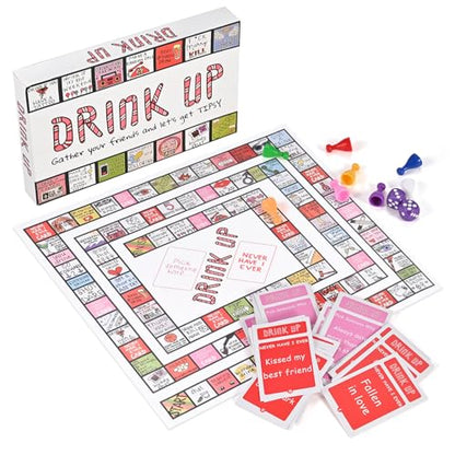 GOLDGE Interactive Party Board Game Mat for Adults Families (First Edition) | Funny, Easy to Play with 2-8 Players. Perfect for Friends' Gatherings & Any Occasion