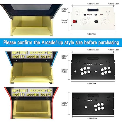 Intec Gaming Genesis Fighting Stick for Arcade1Up Cabinet, Play SEGA Genesis on Cabinet, Plug cartridge and Play, Work as a Genesis console, IntecGaming Modded Joysticks Designed for Arcade1Up