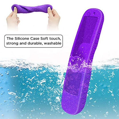 Silicone Case for LG MR21GA MR21GC Remote Control [Shockproof] Anti-Slip Protective Cover for LG MR22GA MR22GN MR23GA MR23GN MR24GN Magic Remote 2021-2024 Case Sleeve Holder Protector Skin (Purple) - color: Purple