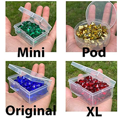 BitsBins Storage Solutions for Game Components, Organizes Meeples, Dice and Tokens | Includes 15 BitsBins Mini's | Measure 2.125" X 1.625" X 0.825" - size: Mini