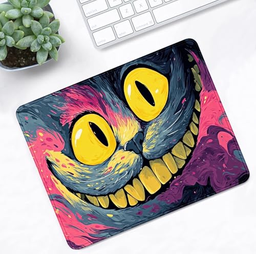 Customized Watercolor Smiling Mouse Pad, Non Slip Computer Rubber Mouse Pad | High Density Smooth Surface, Anti Slip Rubber Bottom Stable And Not Displaced, Exquisite Lock Edge Wear-Resistant And Durable - color: Smiling Mouse Pad