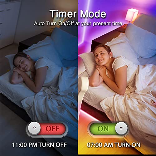hyrion 50ft USB-Powered RGB LED Strip Lights, Music Sync & Sound-Reactive Color Changing Lights for Bedroom, TV Backlight, Gaming Setup, Bluetooth, IR Remote & Smart App Control | Enjoy Music Sync, Color Changing Lighting, IR Remote Control, Perfect for T