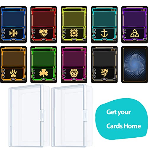 2 Packs Playing Card Case Deck Plastic Boxes Gaming Card Holder Organizer Empty Snaps Closed Plastic Storage Box Clear Playing Card Case Box Internal Size (3.6 Inch X 2.6 Inch X 0.8 Inch)