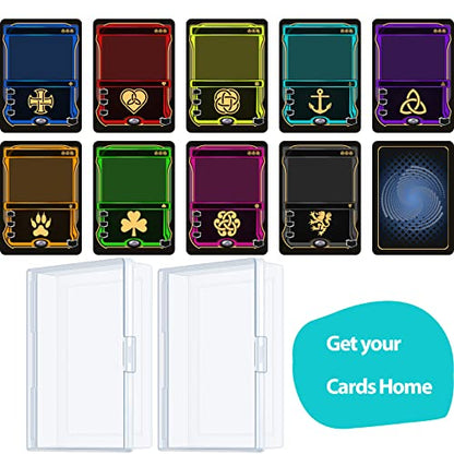 2 Packs Playing Card Case Deck Plastic Boxes Gaming Card Holder Organizer Empty Snaps Closed Plastic Storage Box Clear Playing Card Case Box Internal Size (3.6 Inch X 2.6 Inch X 0.8 Inch)