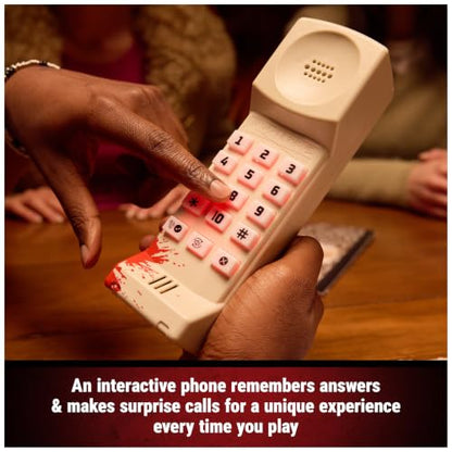 Spin Master Games Murder Phone Social Deduction Party Game | A Game of Betrayal For Families & Adults, Use The Interactive Phone To Save Your Friend, For 4-10 Players, Ages 13 & Up
