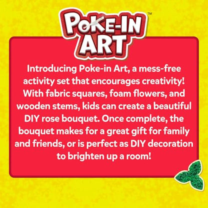 Skillmatics Poke-in Art – DIY Rose Bouquet, Wood Craft Kits | Mess-Free Fun for Kids, Creative Activity, Gifts for Girls & Boys Ages 4, 5, 6, 7, 8, 9, 10, 11, 12 - style: 8. Rose Bouquet