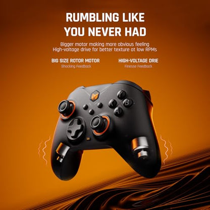 BIGBIG WON Wireless Controllers, Gale Hall PC Controllers Motion Control, Hall Joysticks&Triggers, PC App Game Controllers for Switch/Switch2/iOS/Android Wireless Gaming Controller - color: 2.Gale-Hall Standard Black