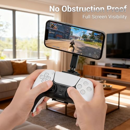 KIWIFOTOS Magnetic Phone Mount for PS5 Controller PlayStation Dualsense Wireless Controller Phone Stand Holder for Magsafe iPhone 17 16 Samsung Pixel Smartphone(Phone Mount only) - color: for PS5 Gaming Controller