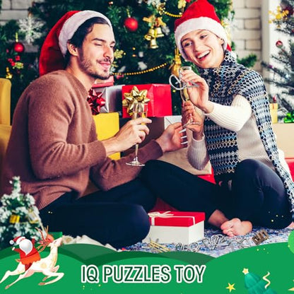 Seenelling 30 Pcs Brain Teaser Puzzles Wooden and Metal Cast 3D Unlock Interlocking Puzzles Gift IQ Educational Smart Puzzle Toys for Teens Adult Puzzles