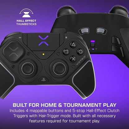Bundle of Turtle Beach Atlas 200 Wired Gaming Headset Officially Licensed for PS5 & PS4 - Black + Victrix Pro BFG Reloaded Wireless Gaming Controller Officially Licensed for PS5, PS4, PC - color: Black Bundle