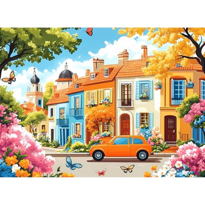 Jigsaw Puzzles 300 Pieces for Kids Adults Seniors, Car Butterfly Puzzles for Adult, Recycled Paper 300 Pieces Puzzle as Home Decor, Sturdy Puzzle Challenging Family Game Great Gift - style: Car