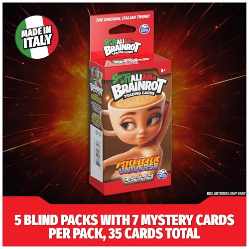 Skifidol Italian Brainrot Official Trading Card Game 5-Pack Blind Booster Box, 35 Cards of Wave 1: Psychedelic Universe, Collectible TCG, for Ages 8 & Up - style: 5-Pack Blind Booster Box, 35 Cards