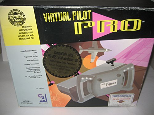 CH Products "Virtual Pilot Pro" Yoke Joystick for Flight Simulator games Game Port