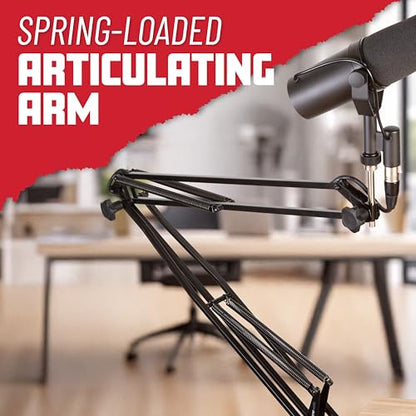 Gator Frameworks Spring-loaded Desk-Mounted Microphone Boom Arm for Broadcasts, Podcasts, Content Creation, Live Streaming, & Similar Applications (GFWMICBCBM1000) - style: 1000 Series
