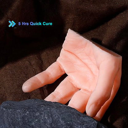BBDINO 00-30 Super-Soft Silicone Rubber Flesh Like Translucent 8.8 Lbs | Skin Safe 1A:1B Mix Platinum Liquid Silicone for Practice Skin/Prosthetic Appliances/Cushioning for Orthotics/Special Effects - size: 1 Gallon 4000g