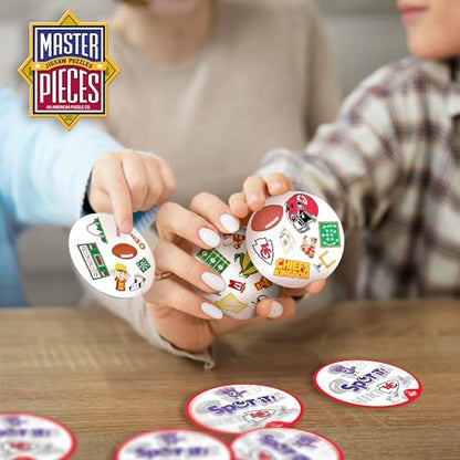 MasterPieces Game Day - NFL Kansas City Chiefs Spot It Game for Kids, Adults, and Family - style: Kansas City Chiefs