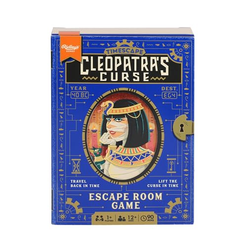 Ridley's Games Timescape: Cleopatra’s Curse an Escape Room Game - Brainteasers - Mystery Solving - Crack The Code - Game Night Favorites - Ages 12+ | 90 Minute Gameplay - Re-Gift to Your Friends! - style: Cleopatra