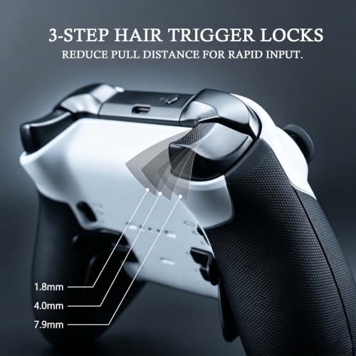 DIY Customized Model 1797 Elite Series 2 Controller(Panda Black),Compatible with Xbox Elite Series 2 Controller, Wireless Custom Gaming Controller,Gamepad Compatible for Xbox One,Xbox Series X/S,Built-in 3.5mm Audio Jack, Comes with Accessory Bag - color: