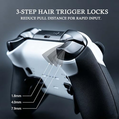 DIY Customized Model 1797 Elite Series 2 Controller(Panda Black),Compatible with Xbox Elite Series 2 Controller, Wireless Custom Gaming Controller,Gamepad Compatible for Xbox One,Xbox Series X/S,Built-in 3.5mm Audio Jack, Comes with Accessory Bag - color: