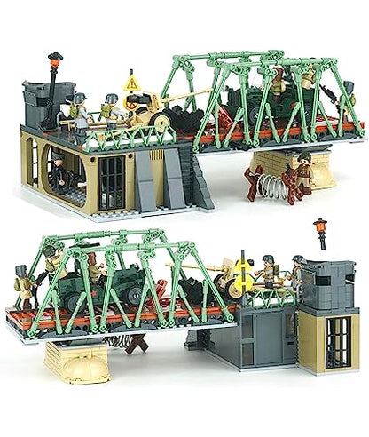 General Jim's Military Brick Building Set - World War 2 Battle of Budapest Building Blocks Model Set for History Enthusiasts for All Building Levels