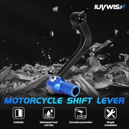 Motorcycle Folding Gear Shifter Shift Lever CNC for Grom MSX 125 2013-2024 Grom Clone Boom Vader 125 BD125 SR6 Blue - color: Blue