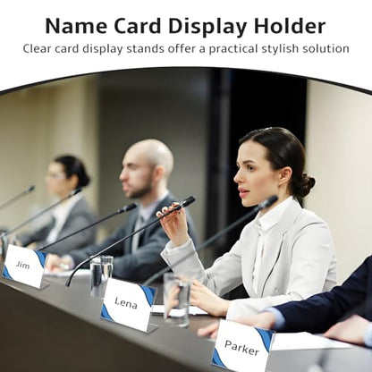30 PCS Small Acrylic Sign Holder 3.5" x 2", Mini Acrylic Food Sign Labels for Party Buffet, Retail Price Display Holder, Clear Plastic Table Counter Top Stand for Place Cards, Name Card, Wedding Signs - size: 30PCS 3.5" X 2"(9X5)
