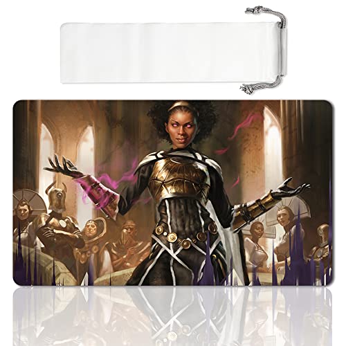 Board Game MTG Playmat Games Size 60X35 cm CCG Compatible for MTG CCG RPG Trading Card Game (Kaya, Orzhov Usurper) - color: Kaya, Orzhov Usurper