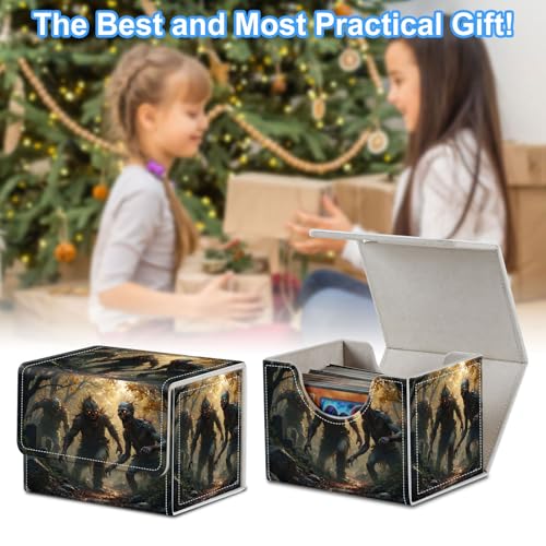 Zombies Deck Box for MTG Commander | Holds 100+ Double-Sleeved Cards | Strong Magnetic TCG Card Case for Collectible Games - color: Zombies