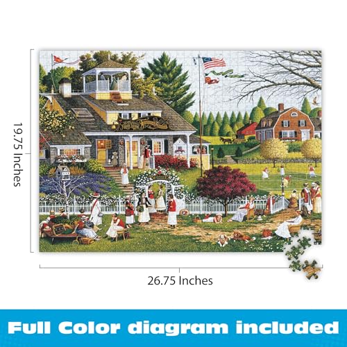 Buffalo Games - Charles Wysocki Love - 1000 Piece Jigsaw Puzzle for Adults | Silver Select, Art by Charles Wysocki, Recycled Board, Finished Size 27 x 20 in, Includes Poster, Frameable Art, Giftable
