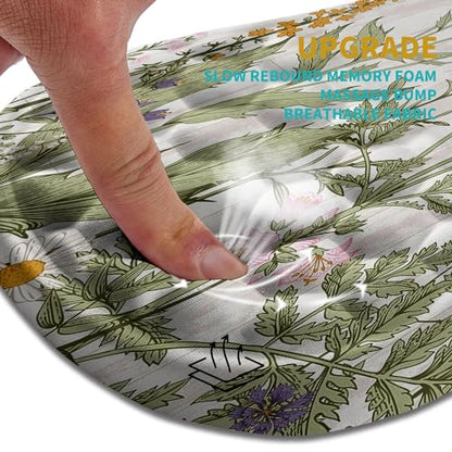 Hokafenle Ergonomic Mouse Pad Wrist Support, Wrist Rest Mousepad for Carpal Tunnel Pain Relief with Integrated Memory Foam Slope Massage Bulge (11.8x7.9 inch,Garden Flowers - color: KM27-Garden Flowers