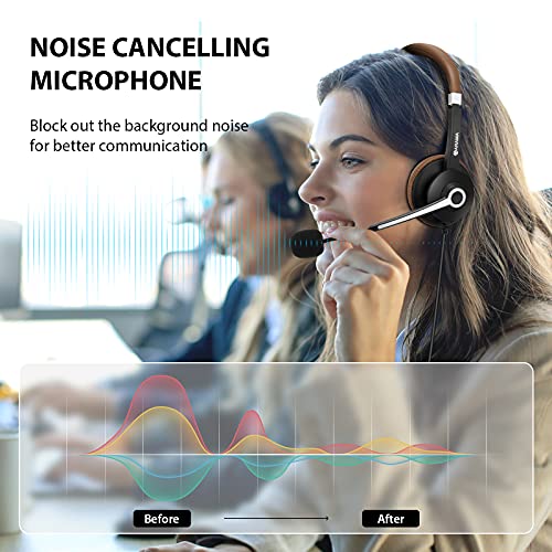 Arama USB Headset with Mic for PC, USB-C/A & 3.5mm Jack | Noise-canceling mic, Plug-and-play,Comfortable lightweight design, Stereo sound，Wide compatibility with pc/phones/tablets
