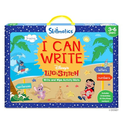 Skillmatics I Can Write Disney's Lilo & Stitch - Reusable Preschool Learning Activities, Educational Toy and Game, Back to School Supplies, Gifts for Students, Kids, Toddlers Ages 3, 4, 5, 6 - style: 9. I Can Write Disney's Lilo & Stitch
